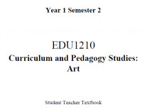 EDC Year 1 Semester 2 Art Student Teacher Textbook (English version)