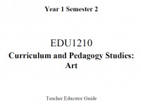 EDC Year 1 Semester 2 Art Teacher Educator Guide (English version)