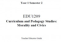 EDC Year 1 Semester 2 Morality & Civics Teacher Educator Guide (English version)